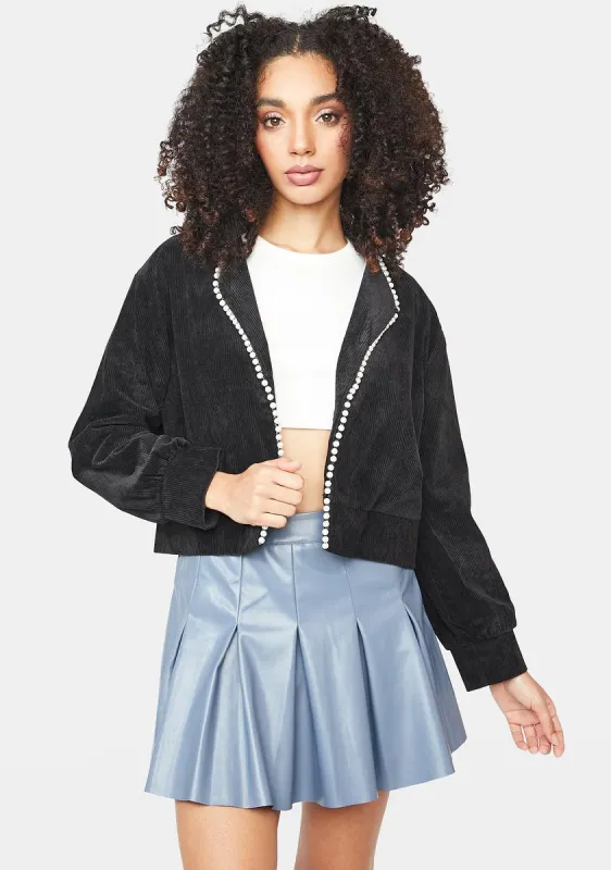 Onyx Moving Right Along Corduroy Jacket sold by Dolls Kill