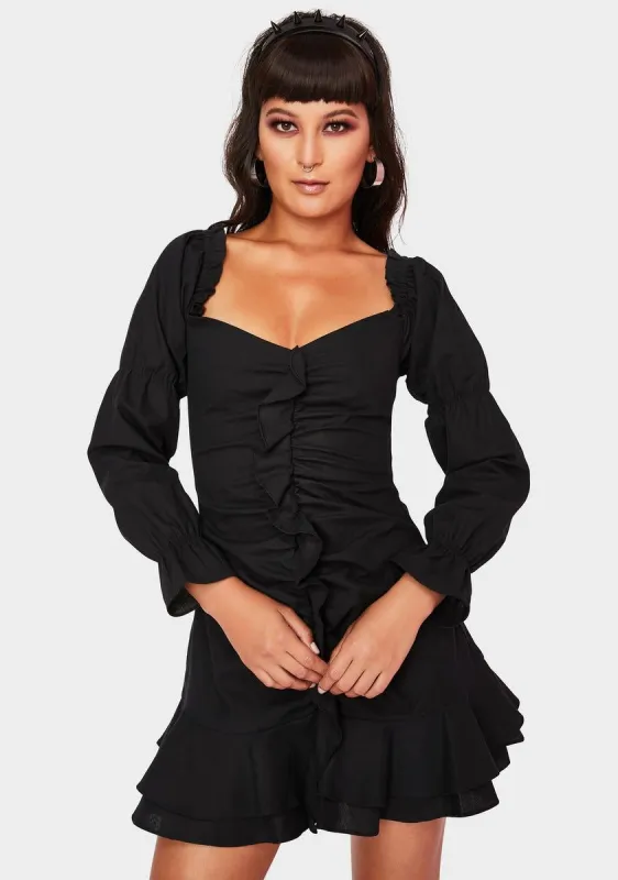 Lottie Ruffle Mini Dress sold by Dolls Kill