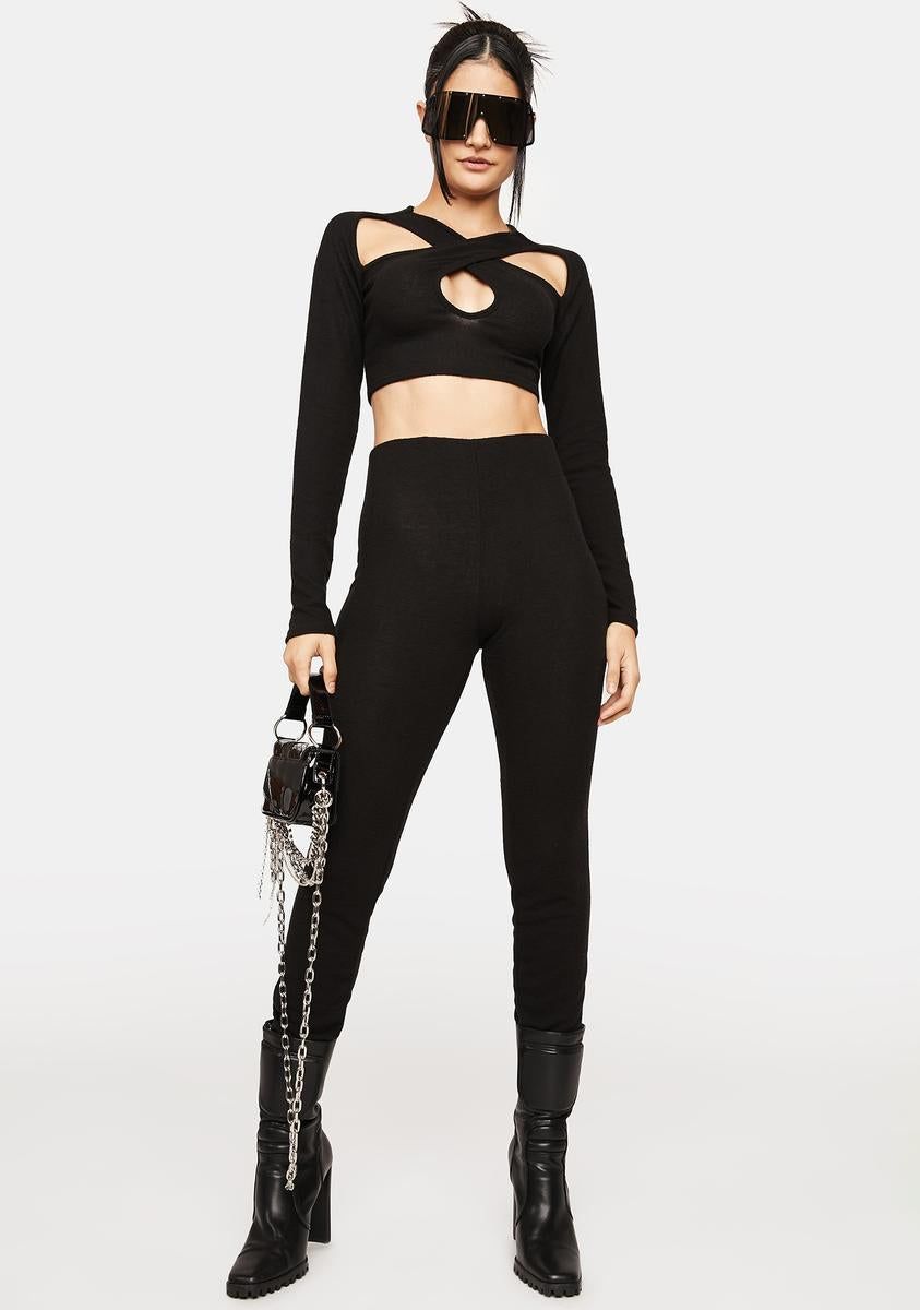 Night Can You Blame Her Leggings Set sold by Dolls Kill