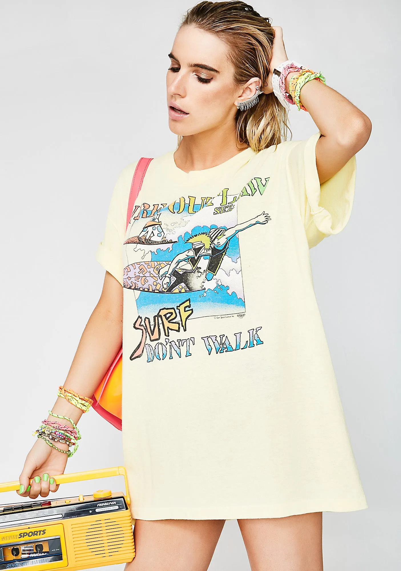 Vintage 80s Surf Graphic Tee sold by Dolls Kill product image thumbnail 3