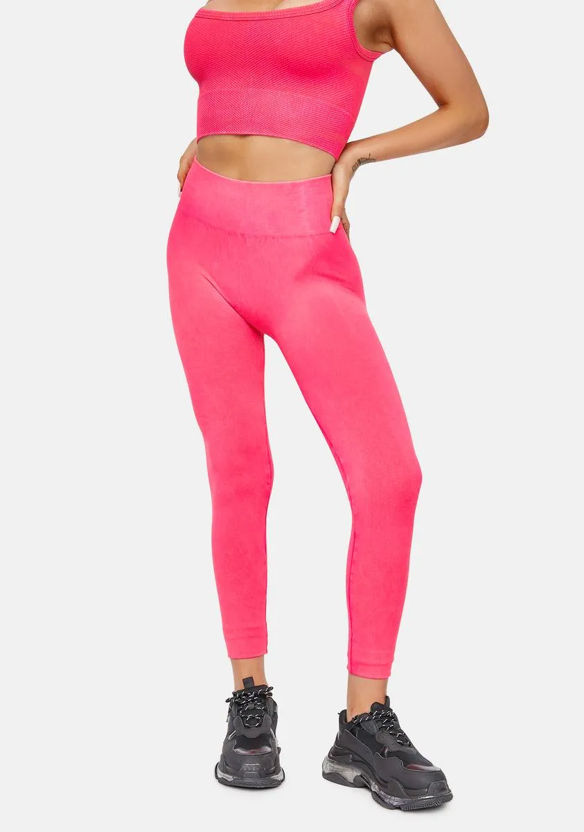 Sugar Put The Werk In Vintage Wash Leggings sold by Dolls Kill