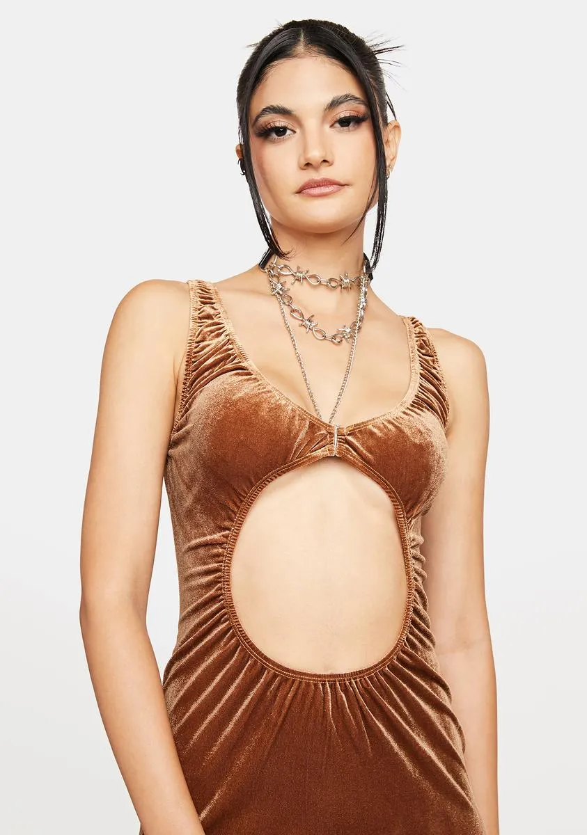 Coffee Won't Surrender Mini Dress sold by Dolls Kill