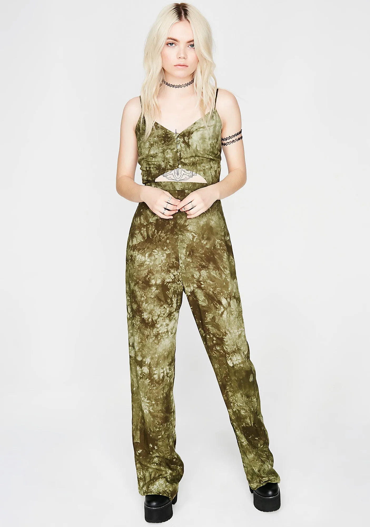Free Thinker Cut-Out Jumpsuit sold by Dolls Kill product image thumbnail 4