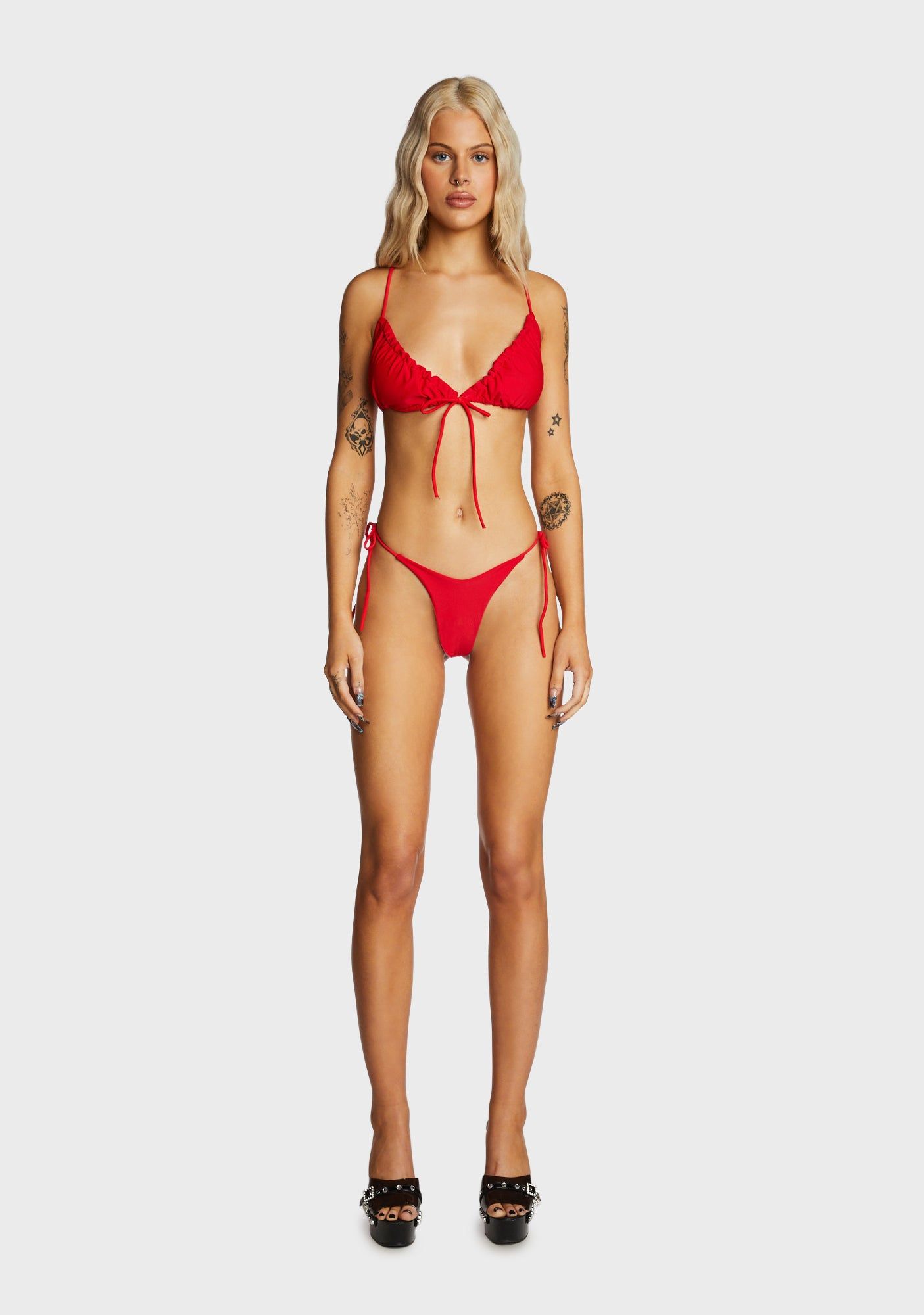 Soaring True Bikini Set - Red sold by Dolls Kill