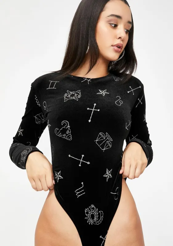 Astro Glitter Bonella Velvet Bodice sold by Dolls Kill