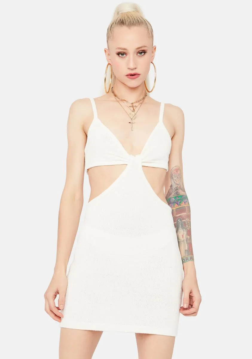 Freeze Lost In The Crowd Cut Out Mini Dress sold by Dolls Kill