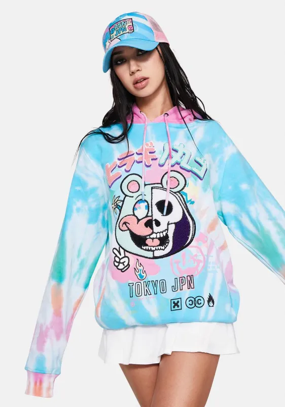 Neo Tie Dye Hoodie sold by Dolls Kill