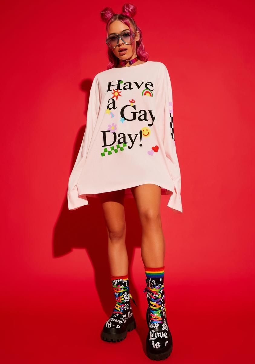 Have A Gay Day Graphic Tee sold by Dolls Kill product image thumbnail 3