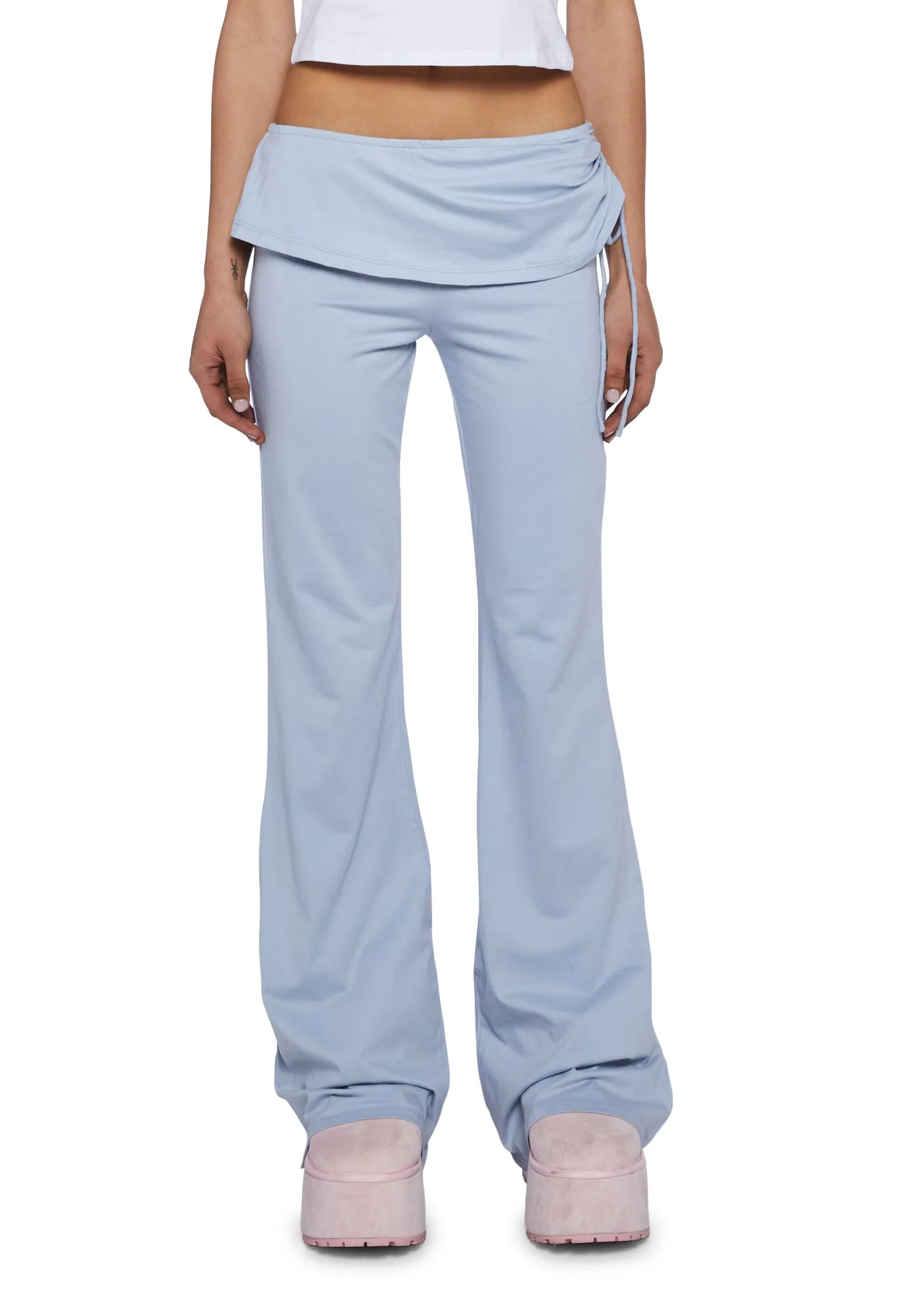 Jacie Jersey Flare Trousers sold by Dolls Kill