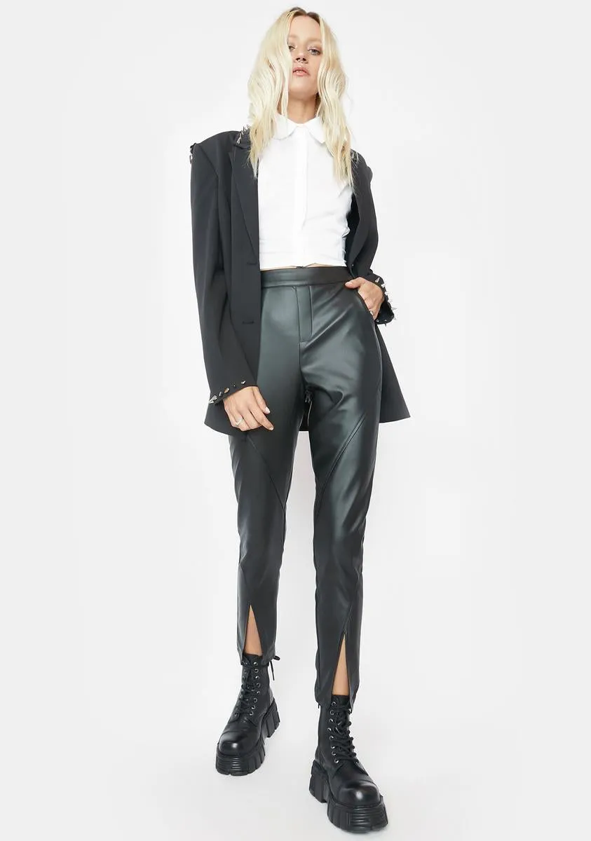 Chill Boss Attitude Button Up Crop Top sold by Dolls Kill product image thumbnail 3