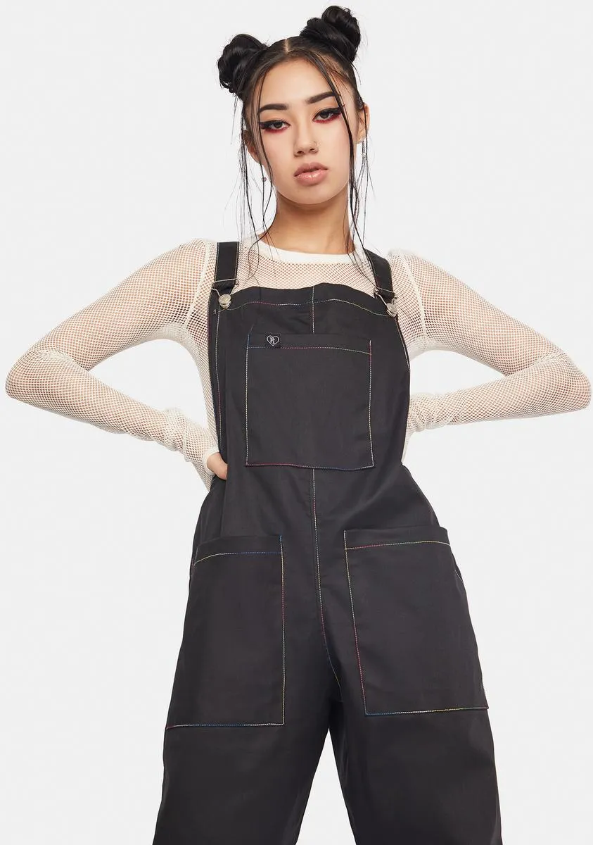 Stitched Up Dungarees sold by Dolls Kill