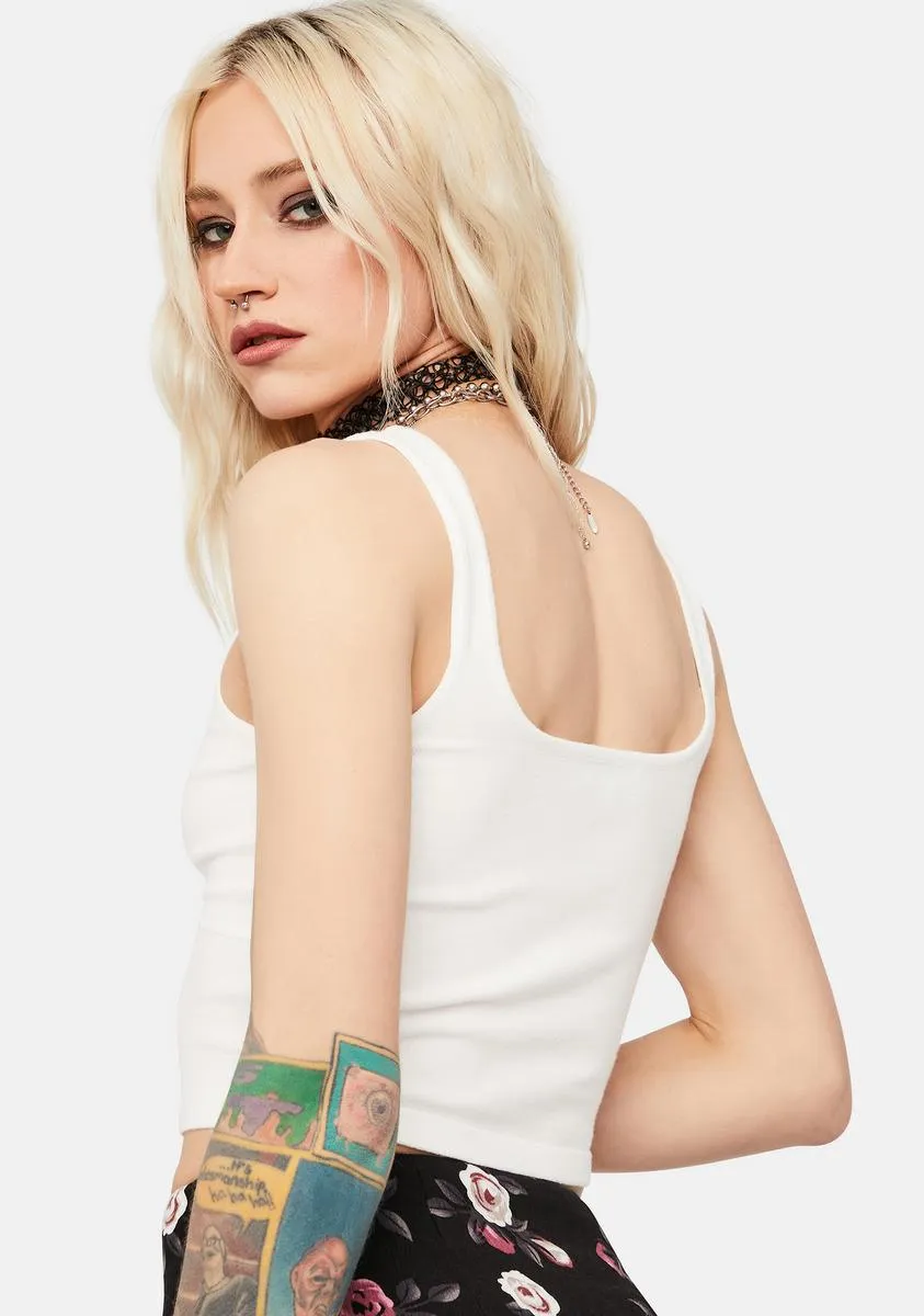 Chill Wait My Turn Button Up Tank Top sold by Dolls Kill product image thumbnail 4