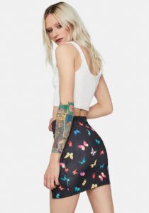 Butterfly Stages Mini Skirt sold by Dolls Kill