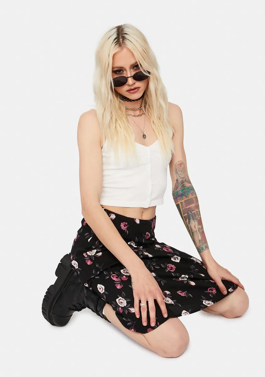 Chill Wait My Turn Button Up Tank Top sold by Dolls Kill product image thumbnail 3