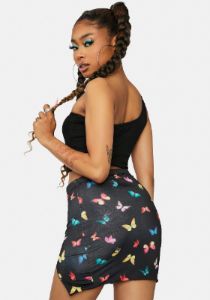 Butterfly Stages Mini Skirt sold by Dolls Kill