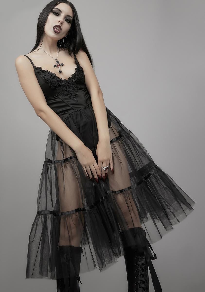 Haunting Melody Midi Dress sold by Dolls Kill