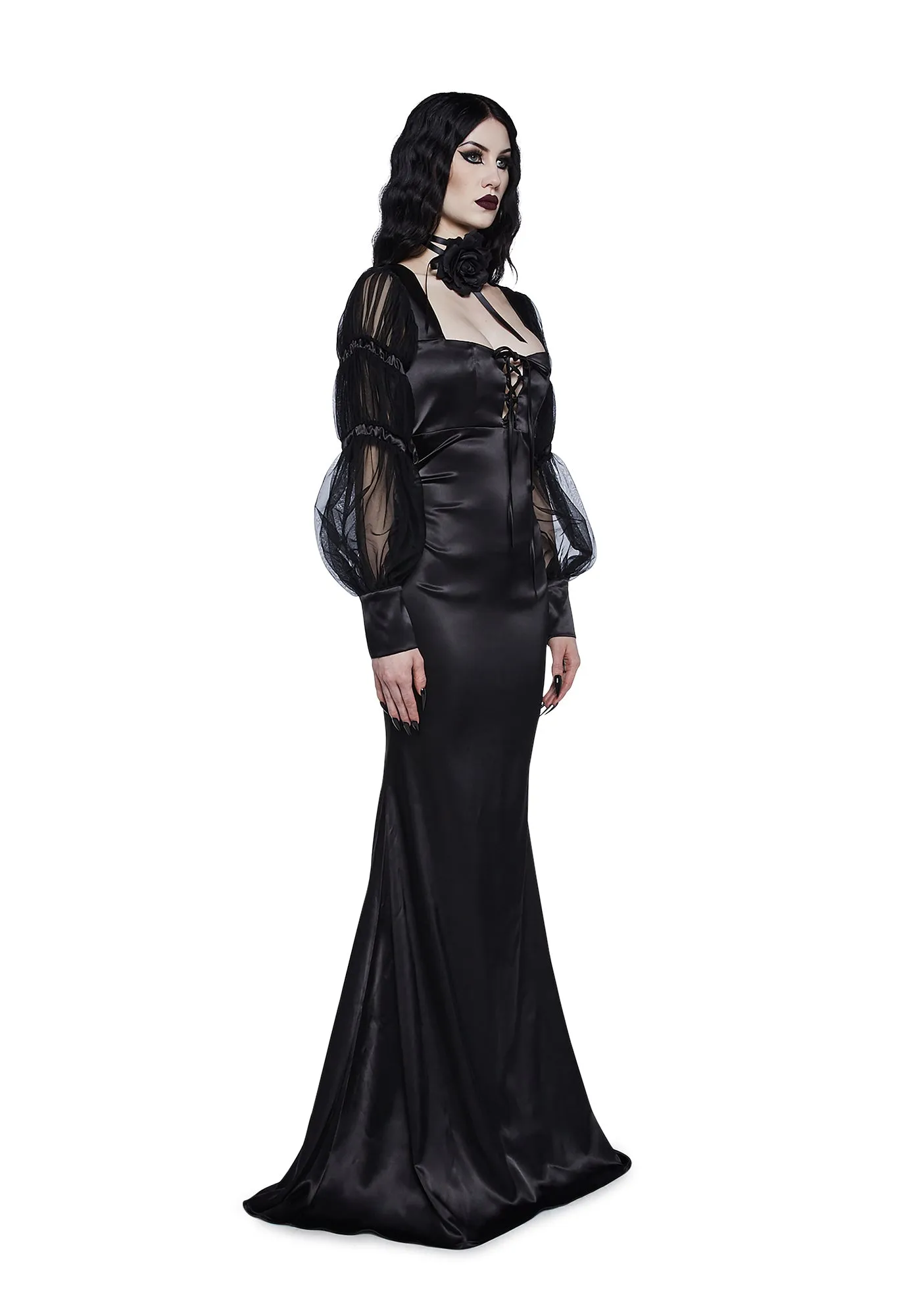 Midnight Reverence Maxi Dress sold by Dolls Kill product image thumbnail 3