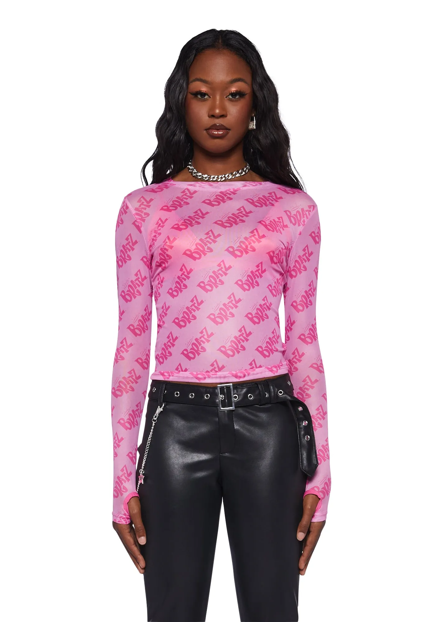 Got Bratitude Mesh Top sold by Dolls Kill