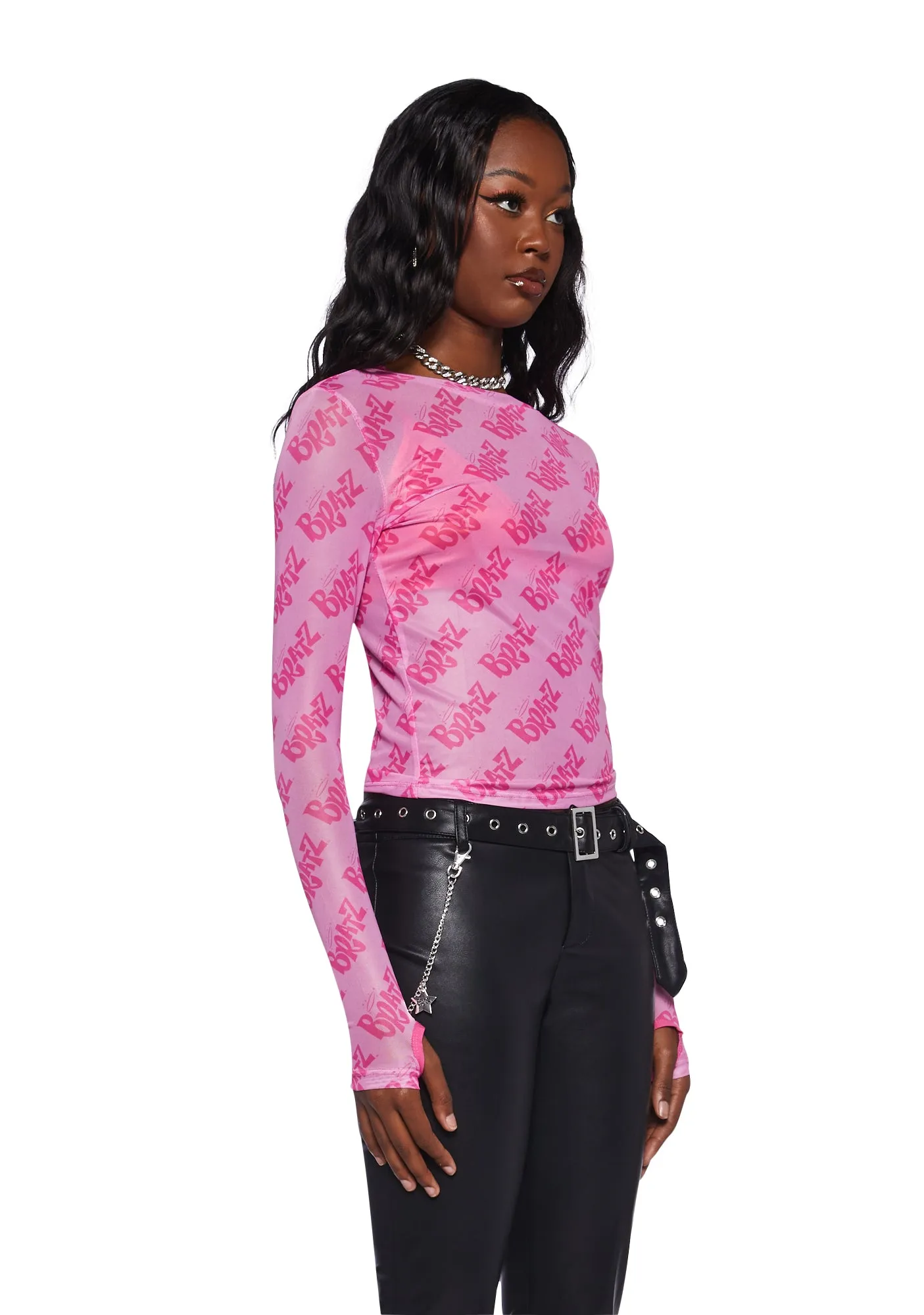Got Bratitude Mesh Top sold by Dolls Kill product image thumbnail 3