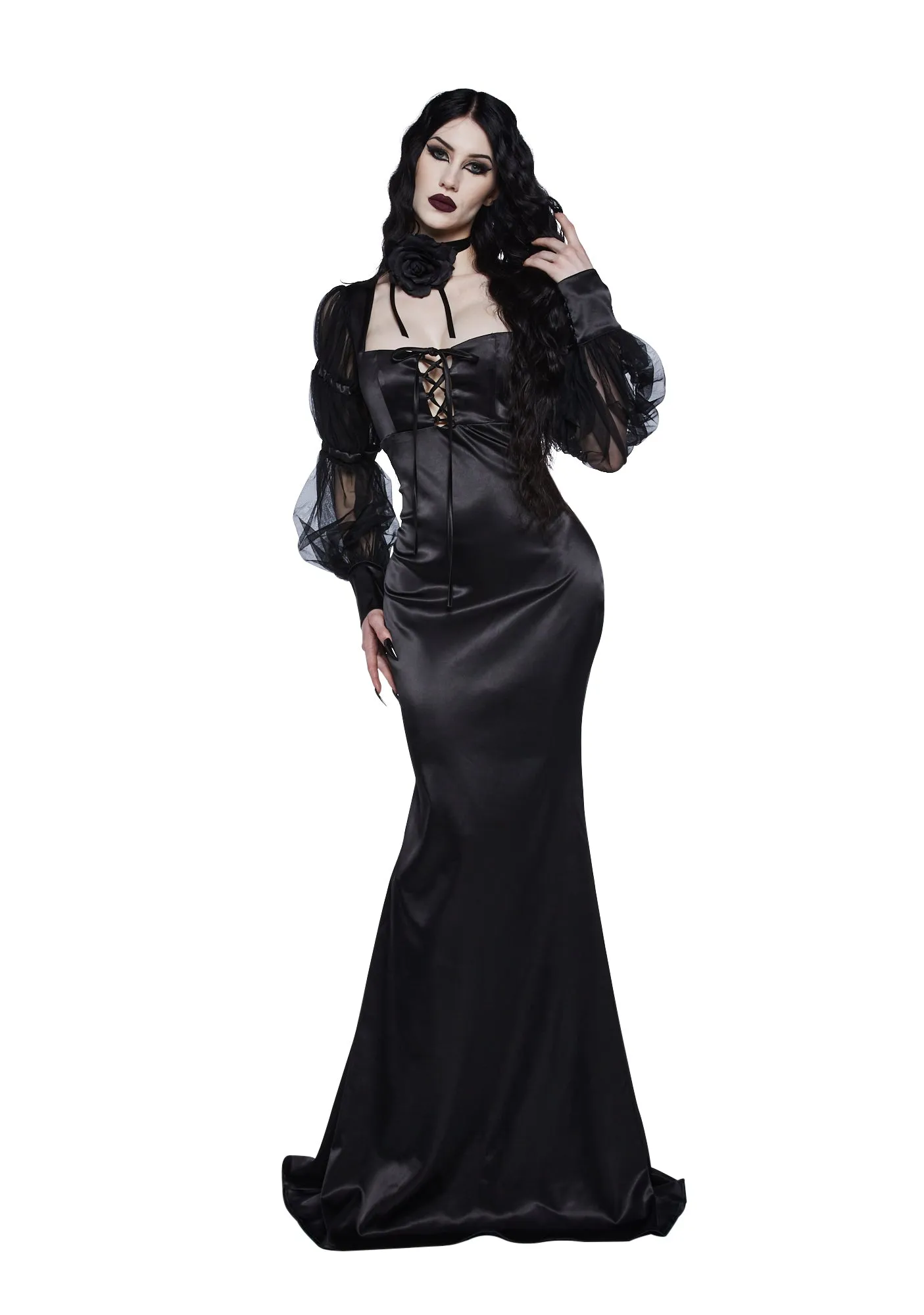 Midnight Reverence Maxi Dress sold by Dolls Kill product image thumbnail 5