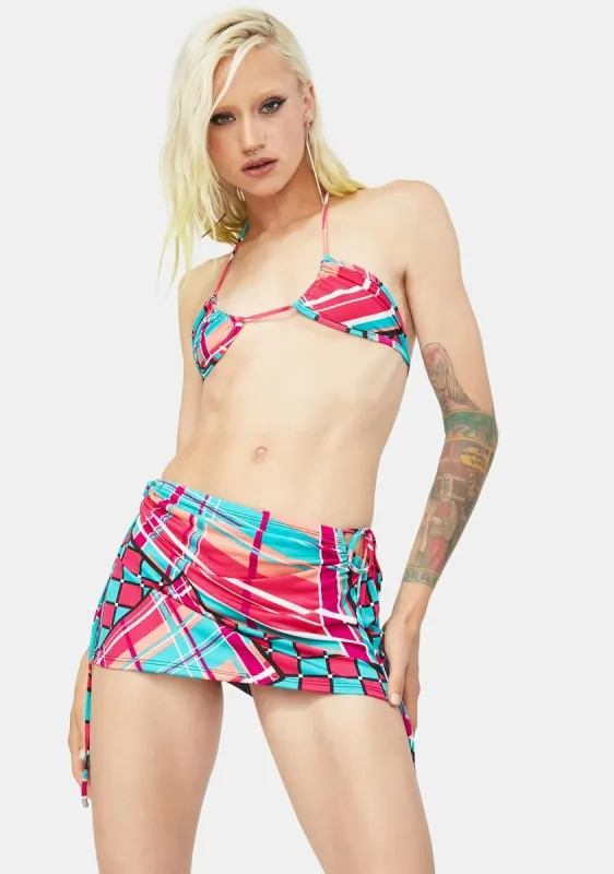 Distort My Reality Skirt Set sold by Dolls Kill