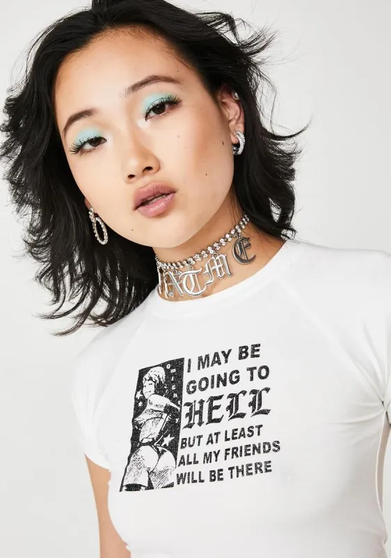Hellbound Baby Tee sold by Dolls Kill