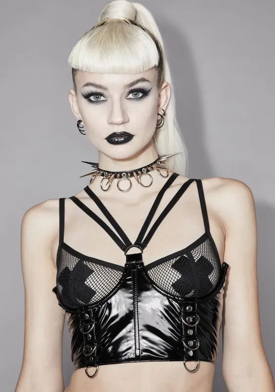 Loving This Coven Corset Top sold by Dolls Kill