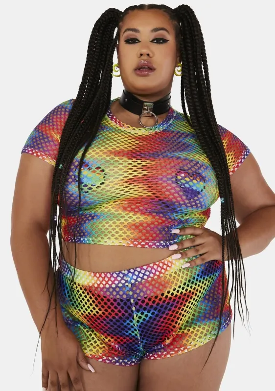 Plus Party People Shorts Set sold by Dolls Kill