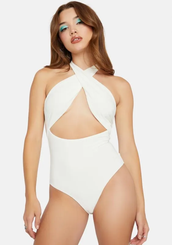 Salty Soulmate Search Halter Bodysuit sold by Dolls Kill
