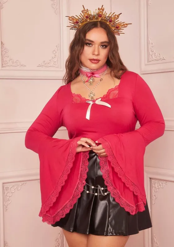 Plus Ready To Ruffle Crop Top sold by Dolls Kill