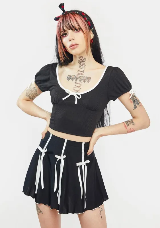 Onyx Sweeten The Deal Crop Top sold by Dolls Kill