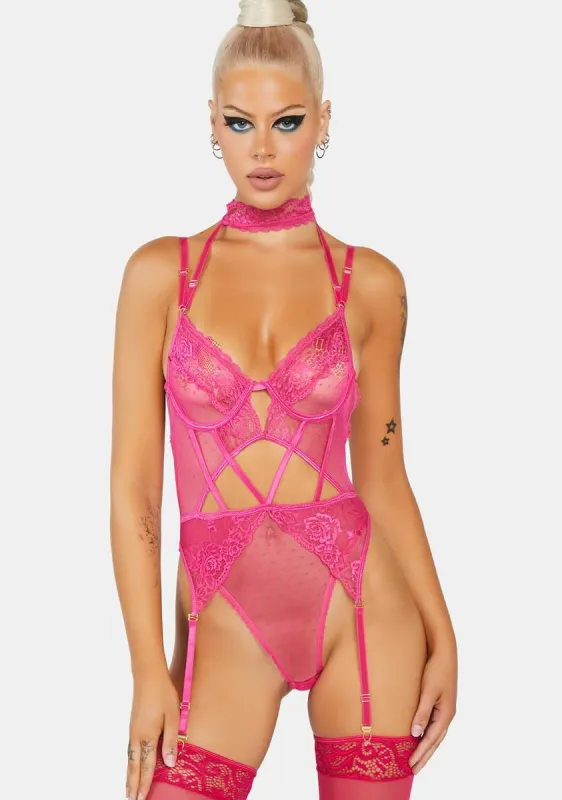 Give Me Temptation Lace Teddy sold by Dolls Kill