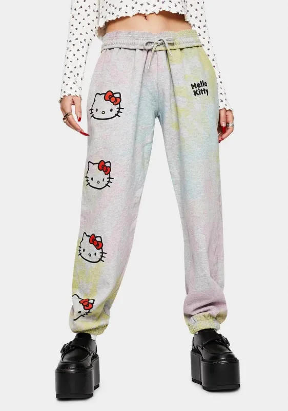 Hello Kitty Tie Dye Joggers sold by Dolls Kill
