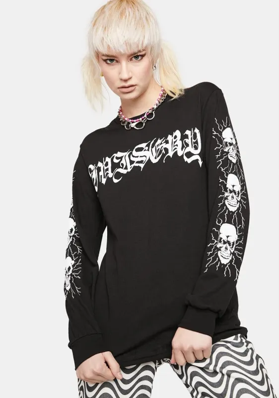 Shock Value Long Sleeve Graphic Tee sold by Dolls Kill