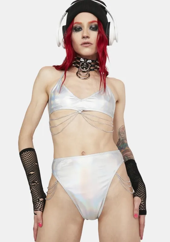 Futuristic Freak Rebel Metallic Bottoms sold by Dolls Kill