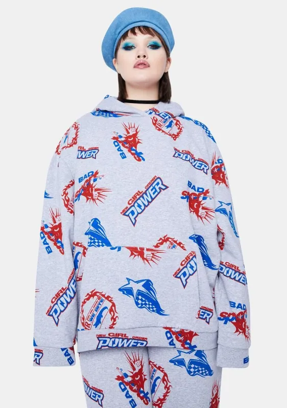 Plus Sport Logo Graphic Hoodie sold by Dolls Kill