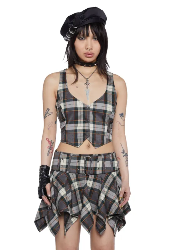 Punk Revival Cropped Vest sold by Dolls Kill