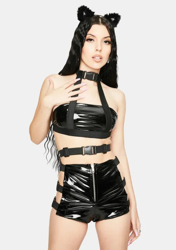 Croft Buckle Shorts Set sold by Dolls Kill