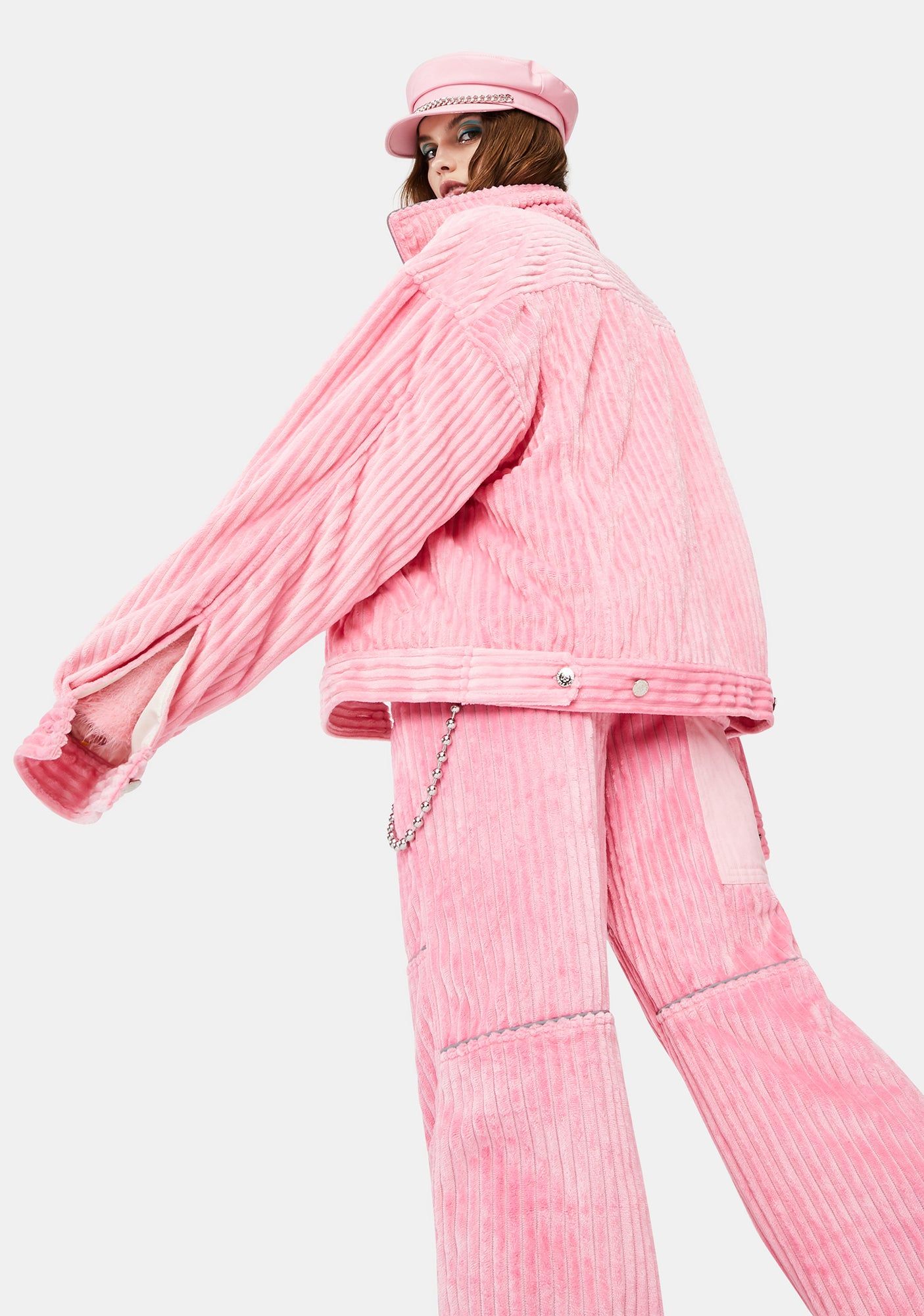 Pink Corduroy Jacket V.3 sold by Dolls Kill product image thumbnail 4