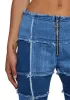 Raise The Vibration Patchwork Denim Flares sold by Dolls Kill