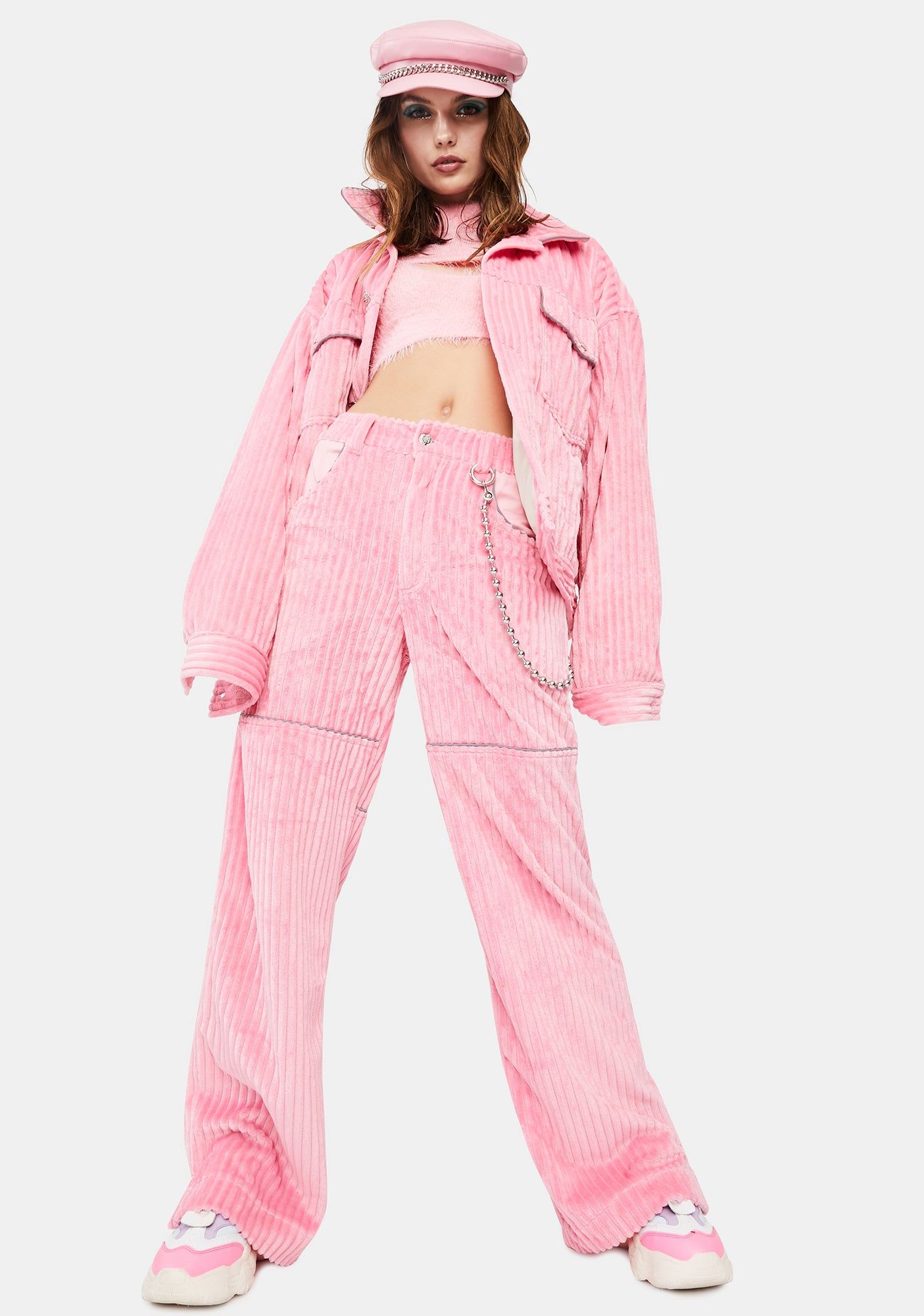 Pink Corduroy Jacket V.3 sold by Dolls Kill product image thumbnail 3