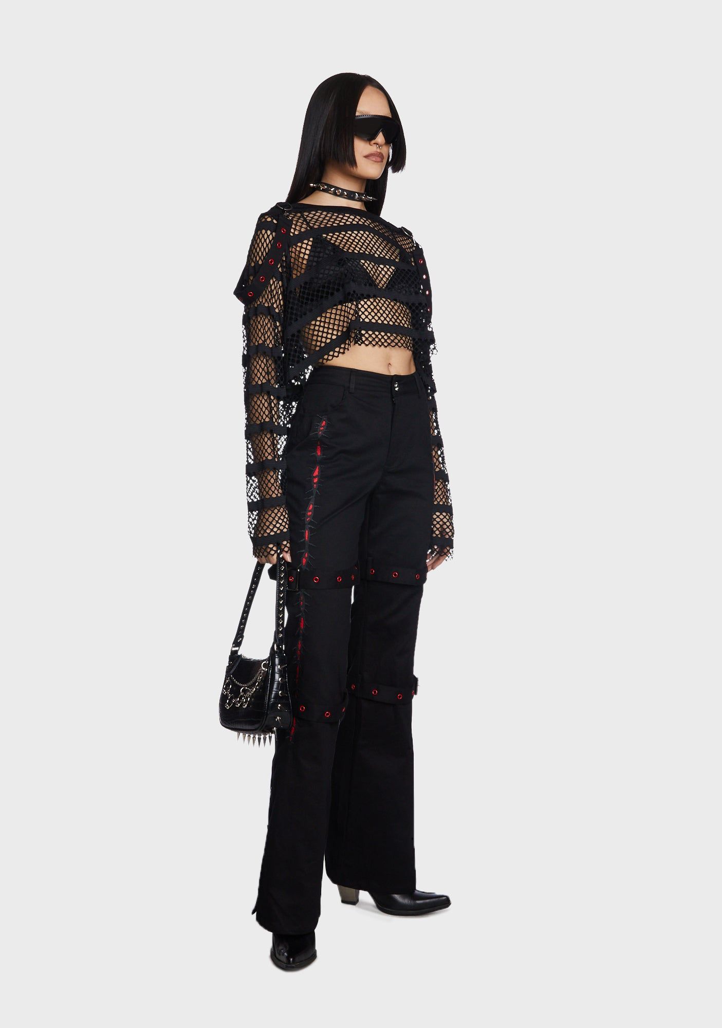 Punk Dark Ember Pants sold by Dolls Kill product image thumbnail 4