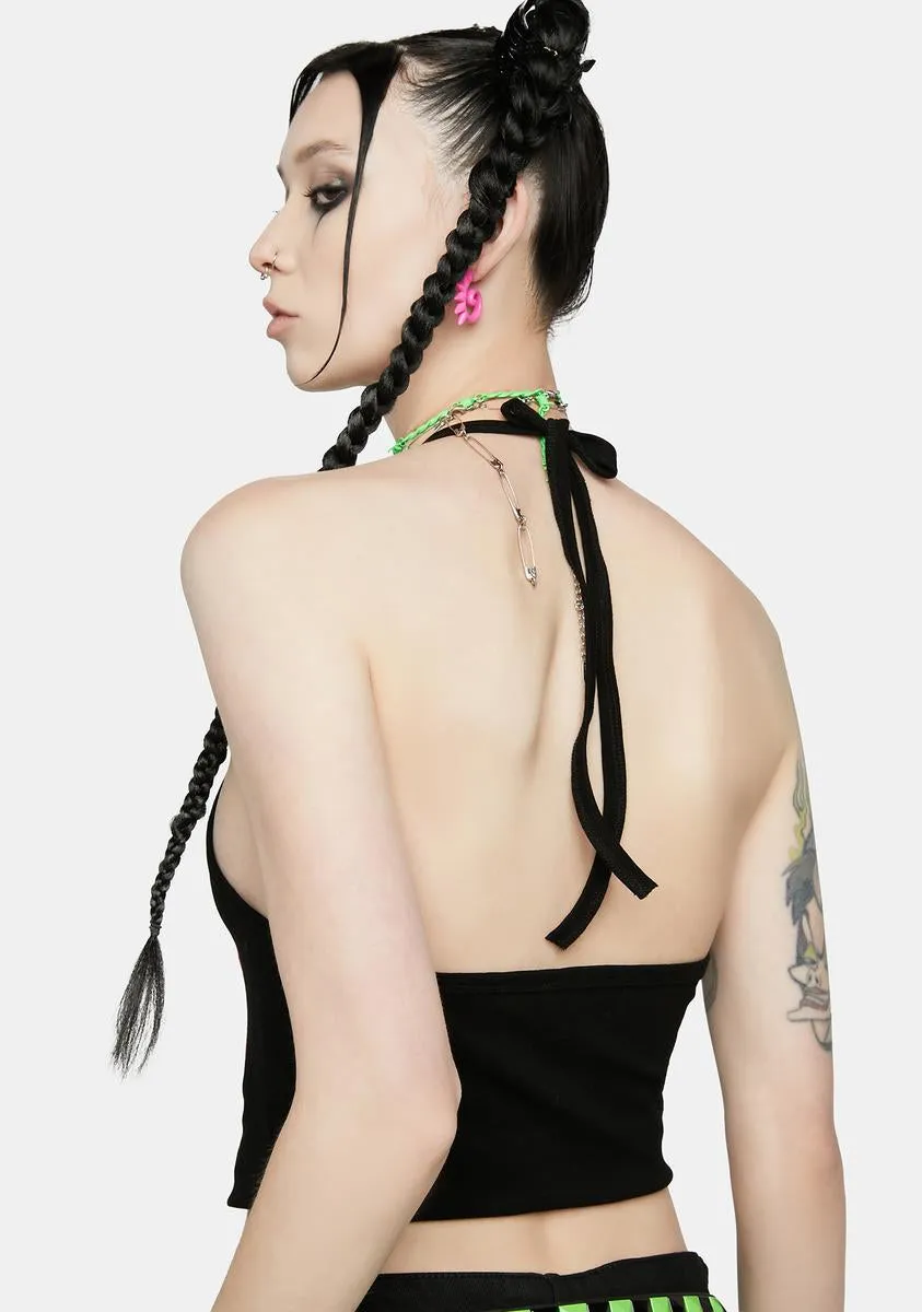 Twinkling Thoughts Halter Top sold by Dolls Kill product image thumbnail 4