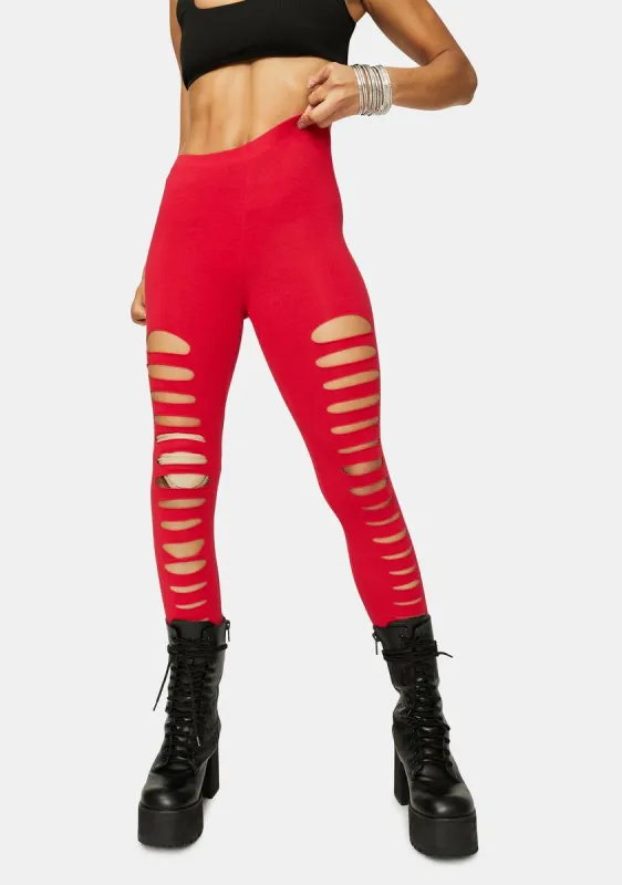 Fire Rough And Tumble Cutout Leggings sold by Dolls Kill