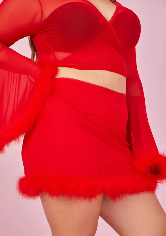 Plus Hot Hollywood Dream Mesh Skirt sold by Dolls Kill