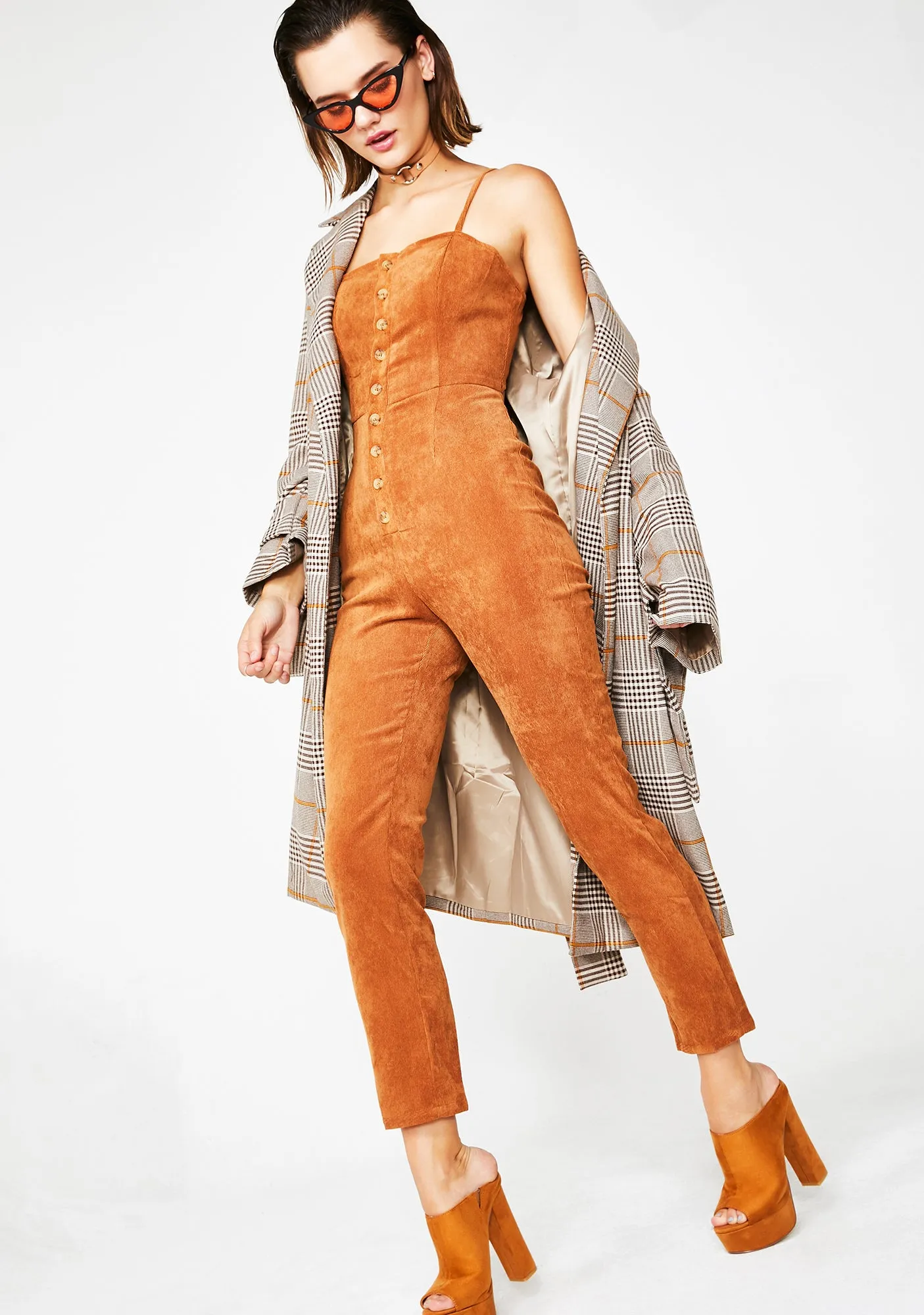 Expensive Taste Open Back Jumpsuit sold by Dolls Kill