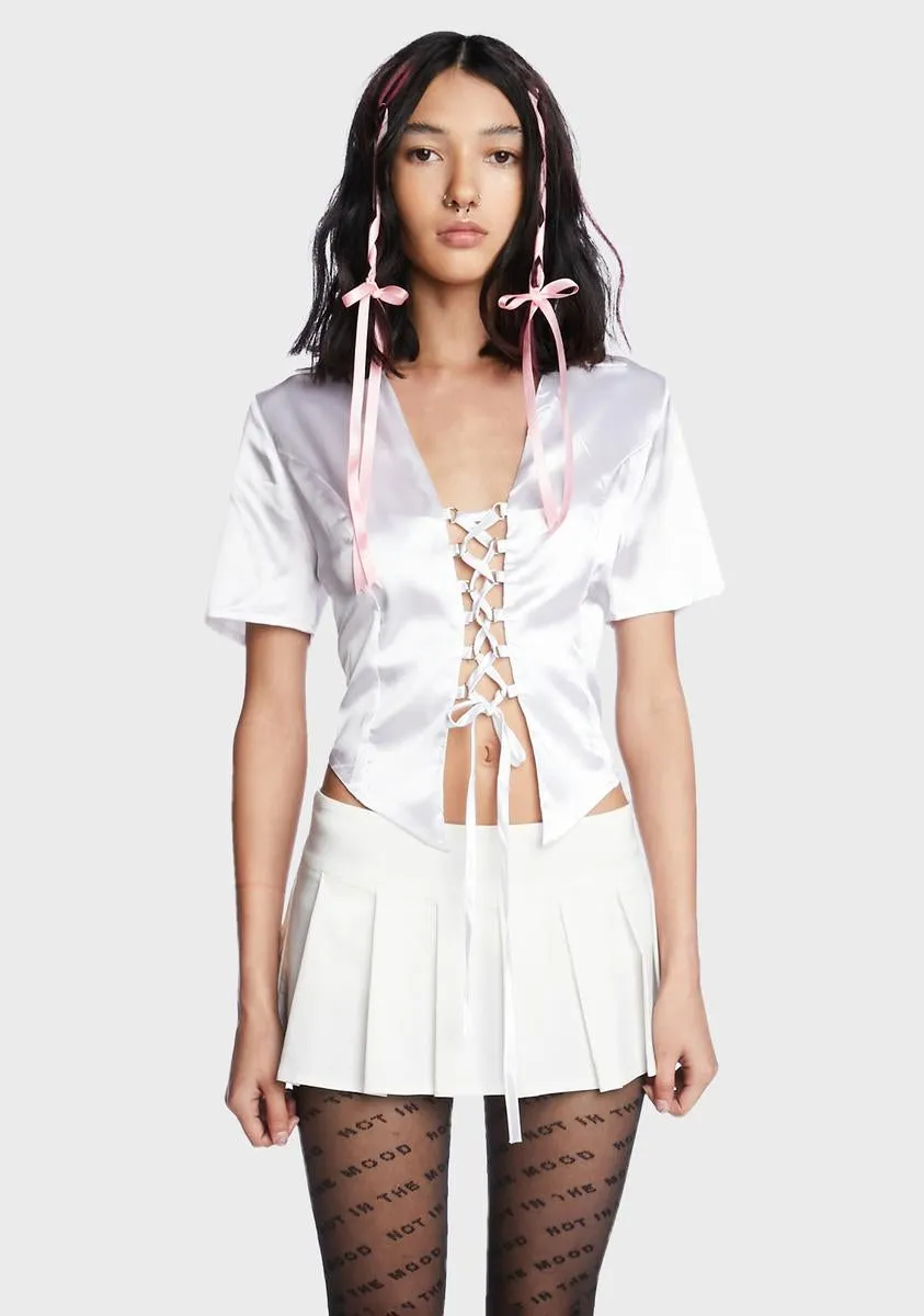 Moments Passed Corset Blouse sold by Dolls Kill