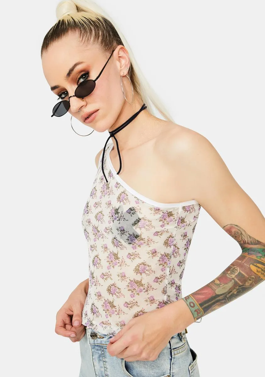 She's No Wallflower Mesh Crop Top sold by Dolls Kill product image thumbnail 2