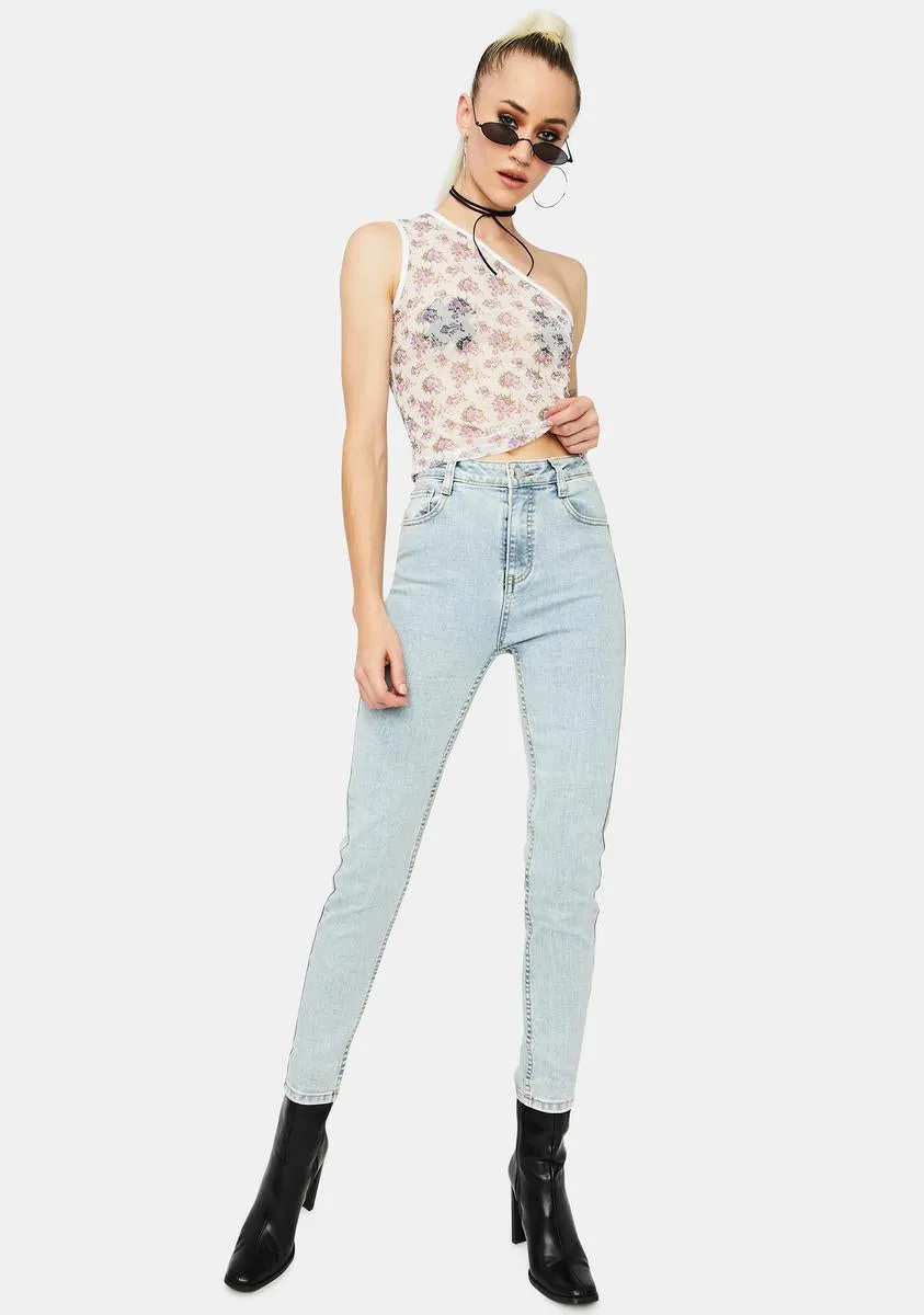 She's No Wallflower Mesh Crop Top sold by Dolls Kill product image thumbnail 3