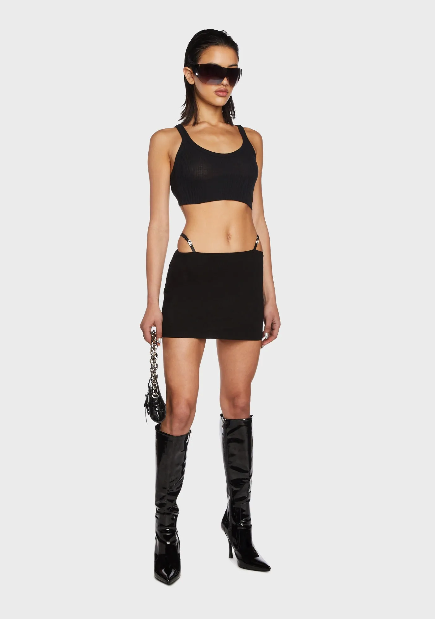 Kenna Strap Low Rise Mini Skirt sold by Dolls Kill product image thumbnail 2